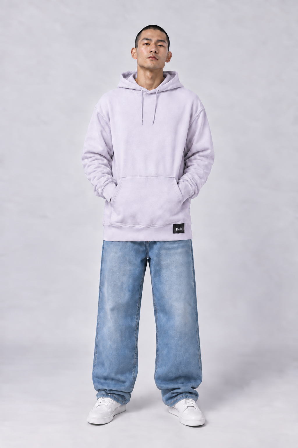 RUH - ACID WASH OVERSIZED HOODIE
