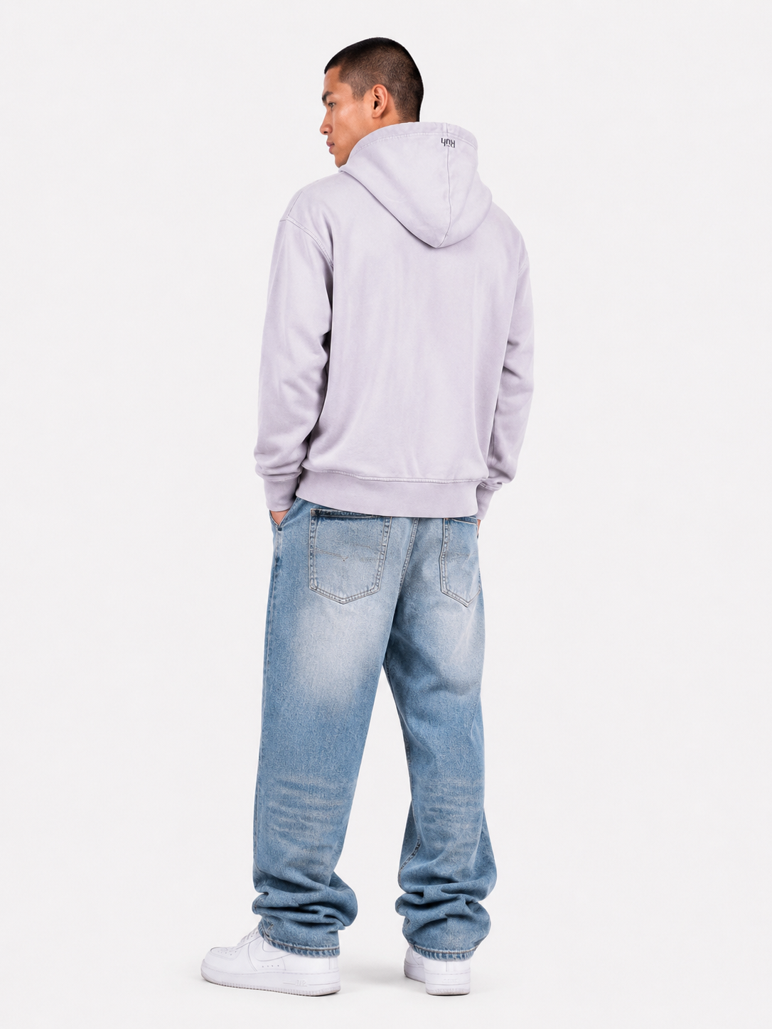 RUH - ACID WASH OVERSIZED HOODIE